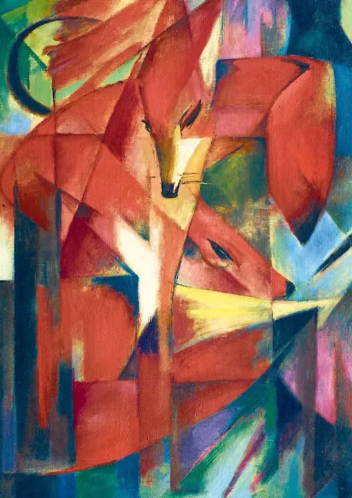 Puzzle Franz Marc - The Foxes, 1913