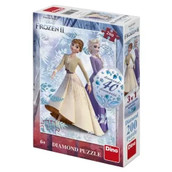 Puzzle Frozen with pebbles