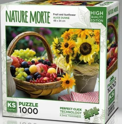 Puzzle Fruits and sunflowers