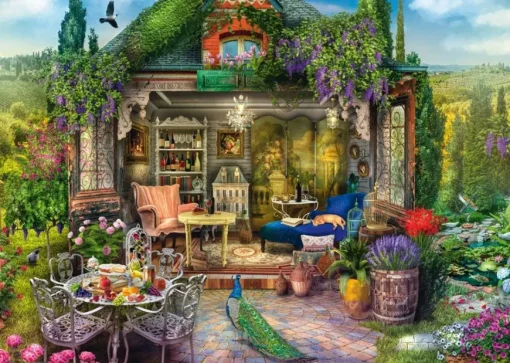 Puzzle Garden house happiness in the vineyards