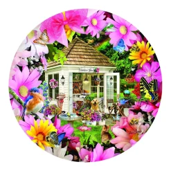 Puzzle Garden Shed in Flower