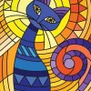 Puzzle Geometric Cat