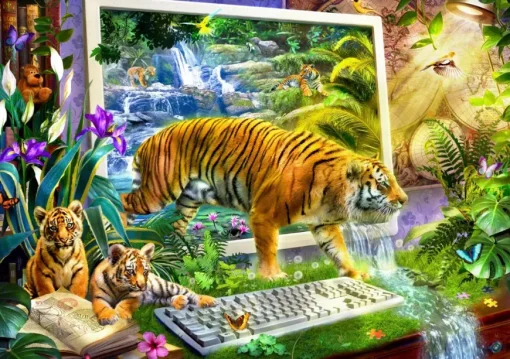 Puzzle Gorgeous: Tiger coming to Life II