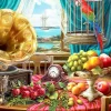 Puzzle Gramophone / Still Life with Fruit