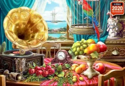 Puzzle Gramophone / Still Life with Fruit
