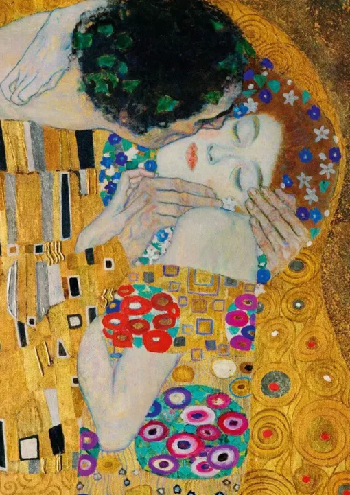 Puzzle Gustave Klimt - The Kiss (detail), 1908