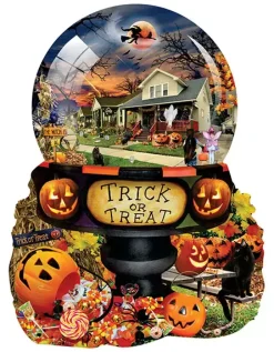 Puzzle Halloween Globe