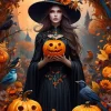 Puzzle Halloween Witch
