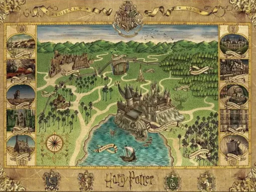 Puzzle Harry Potter: Map of Hogwart