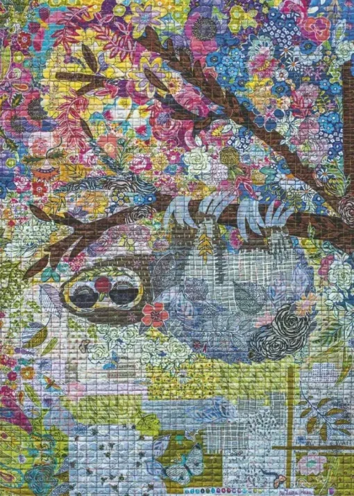 Puzzle Heine: Quilt Art: Sewn Sloth