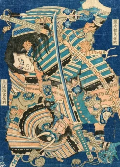 Puzzle Hokusai - Kamakura no Gengoro Seizing Torinoumi Tasaburo