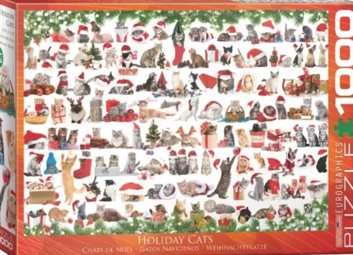 Puzzle Holiday cats