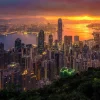 Puzzle Hong Kong at Sunrise