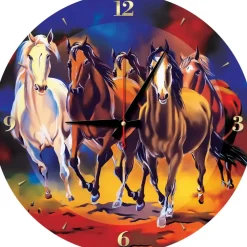 Puzzle Horses clock