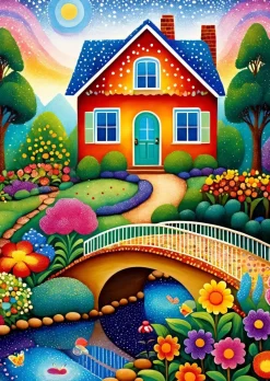 Puzzle House of Colors