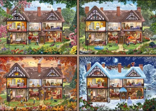 Puzzle Houses of Four Seasons