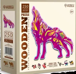 Puzzle Howling Wolf wooden