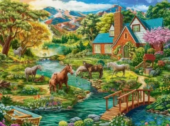 Puzzle Idyllic House with Horses