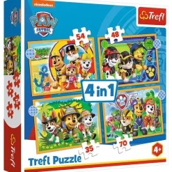 Puzzle 4in1 Holiday Paw Patrol