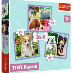 Puzzle 3in1 Lovely dogs