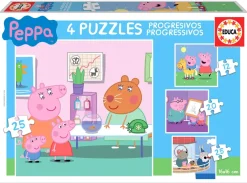 Puzzle 4in1 Progressive Peppa piglet