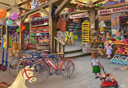 Puzzle In the Toyshop wooden