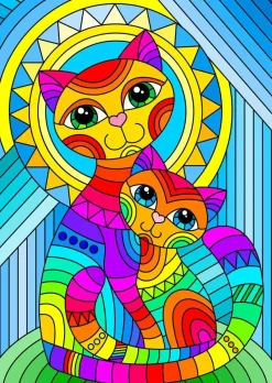 Puzzle Inseparable Cat and Kitten