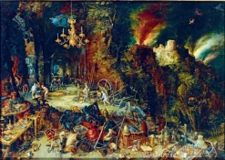 Puzzle Jan Brueghel the Elder - Allegory of Fire, 1608