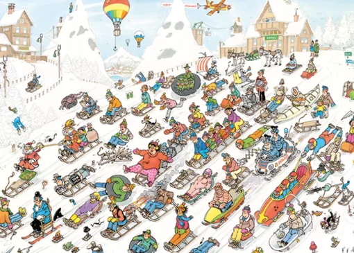Puzzle Jan Van Haasteren: It鈥檚 all going downhill