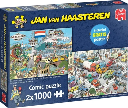 Puzzle Jan Van Haasteren: Traffic Chaos & By Air Land and Sea