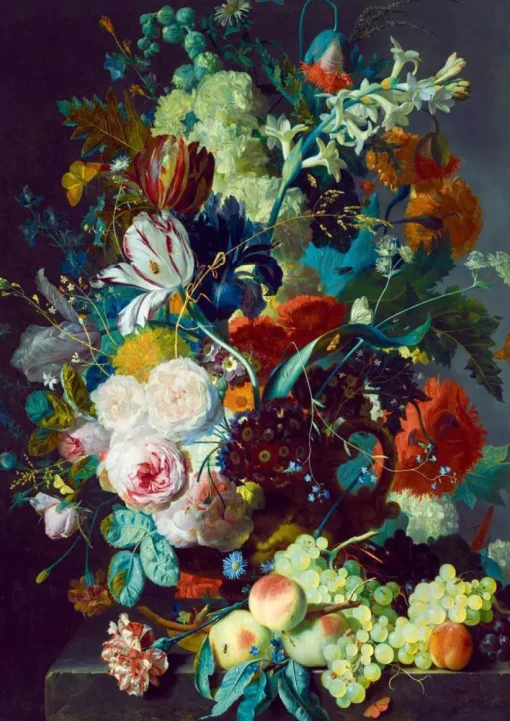 Puzzle Jan Van Huysum - Still Life with Flowers and Fruit