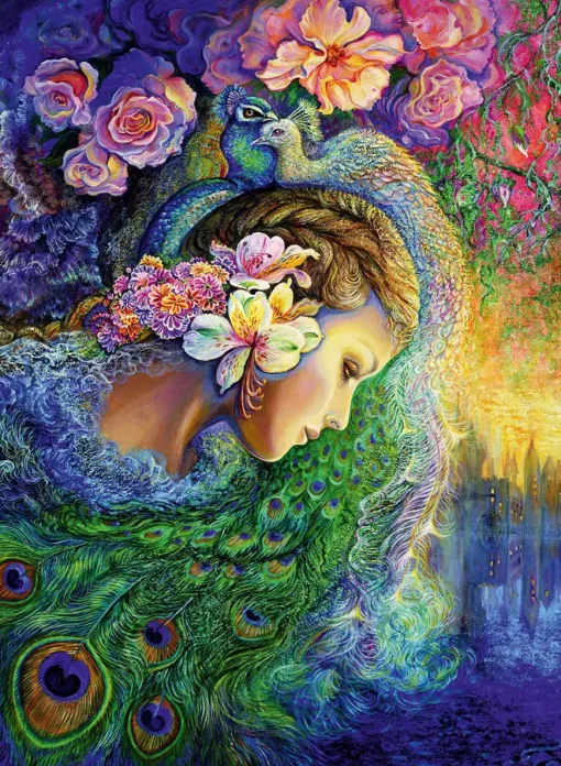 Puzzle Josephine Wall: Peacock Daze 3000