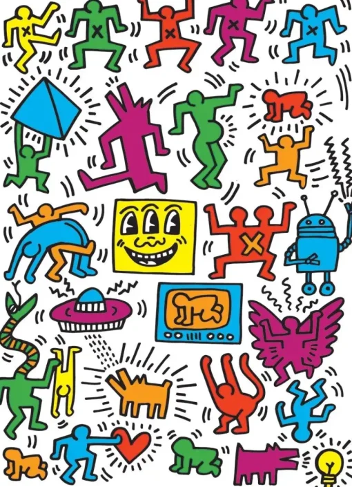 Puzzle Keith Haring - Collage