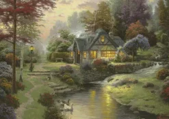 Puzzle Kinkade: Cottage by creek