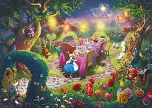 Puzzle Kinkade: Disney: Mad Hatter鈥檚 Tea Party