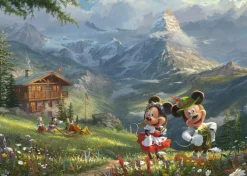 Puzzle KInkade: Mickey and Minnie in the Alps