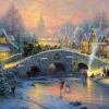 Puzzle Kinkade: Winter village