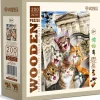Puzzle Kittens in London wooden