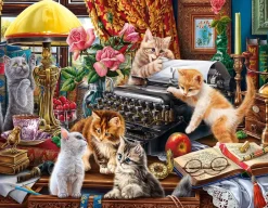 Puzzle Kittens in the Writer's Office XXL