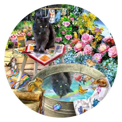 Puzzle Kitty Reflections