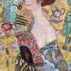 Puzzle Klimt: Lady with a fan 1000
