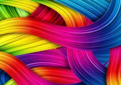 Puzzle Knitting Rainbows 1000