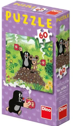 Puzzle Krtko a my拧ka 60 dielikov