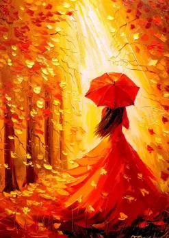 Puzzle Lady Autumn
