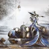 Puzzle Lady in Blue