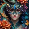 Puzzle Lady with a Dragon