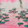 Puzzle Lake with water lilies