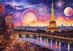 Puzzle Landscape In Pointillism