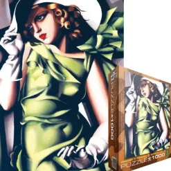 Puzzle Lempická: Young girl in green