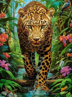 Puzzle Leopard in the Wild